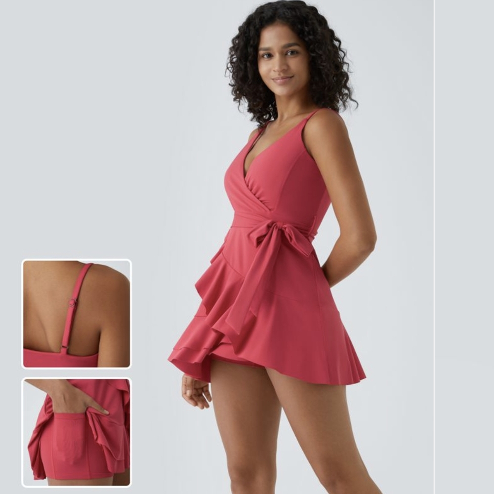 HALARA Vibrant Red Dress